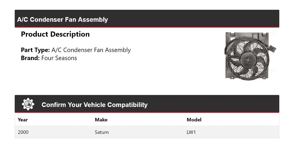 Conjunto de ventilador condensador de aire acondicionado Saturn LW1 2000 4 estaciones Foto 2 de 4