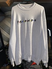 Friends Tv Show Vintage Crewneck Sweatshirt Mens XXXL 3XL Light Gray VTG
