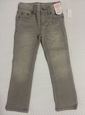 Wonder Nation Boys Slim Knit Stretch Denim Jeans Adjustable Waist 4 Slim