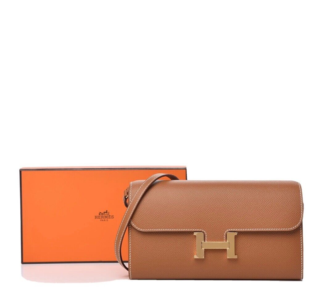 Replica Hermes Kelly Classique To Go Wallet In Gold Epsom Calfskin