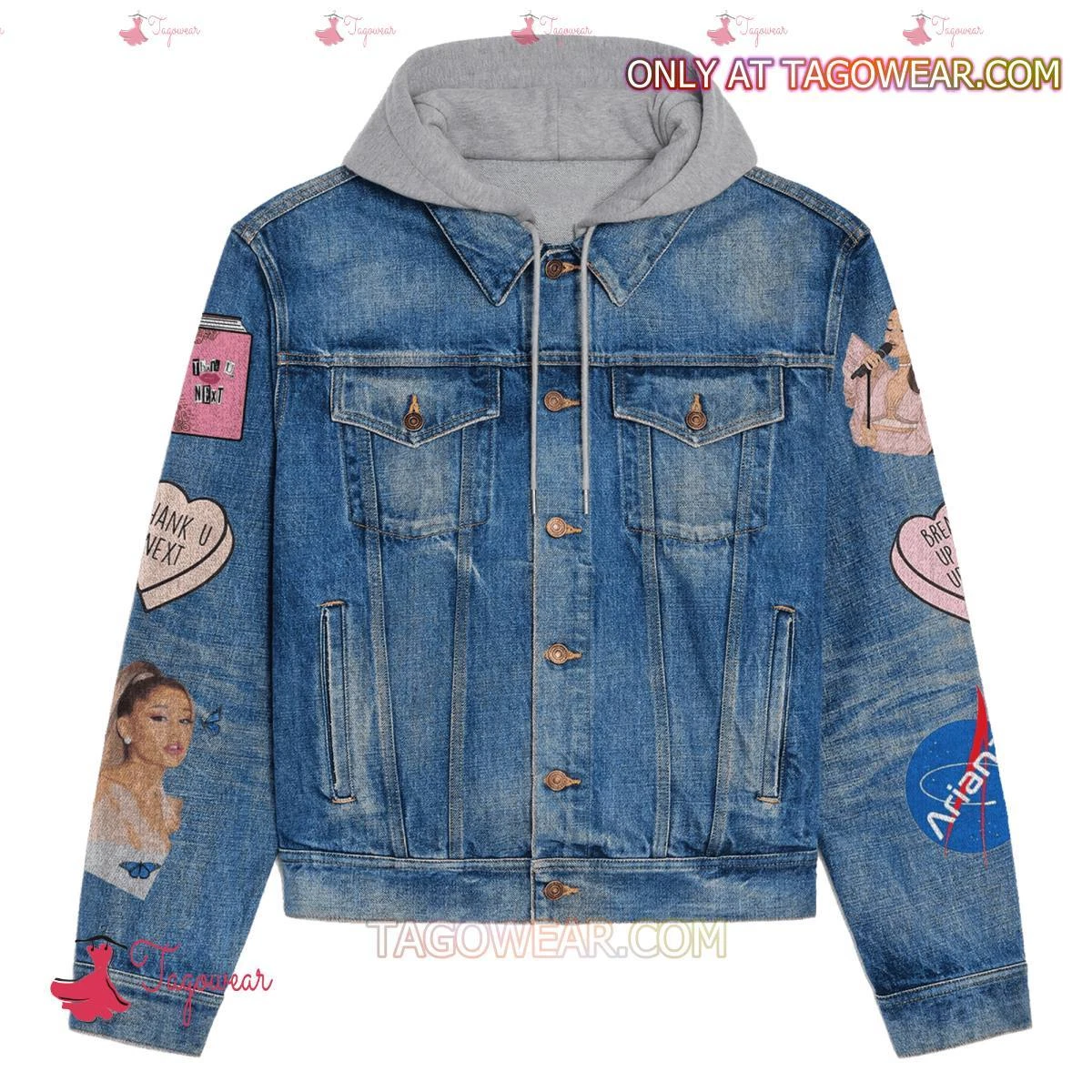 Ariana Got It Eternal Sunshine Hooded Denim Jacket