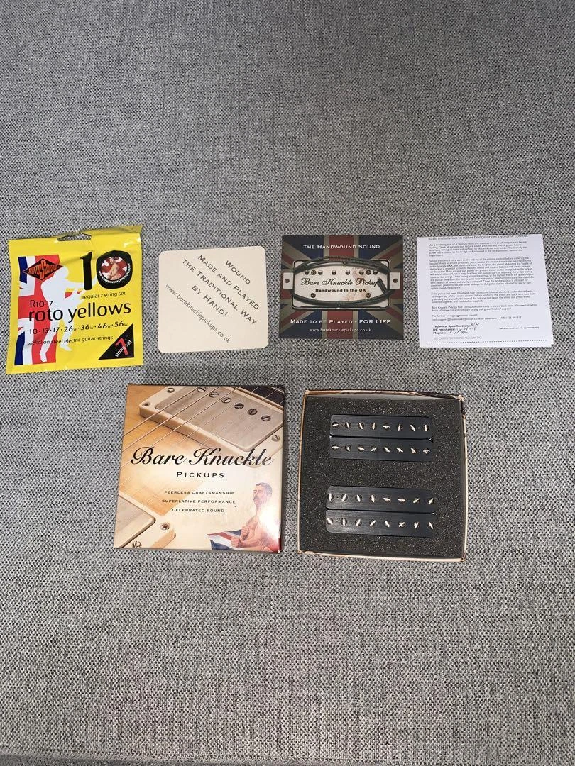 Pickup for Guitar Bare Knuckle Aftermath 8-String Set with Box