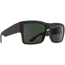 AUTHENTIC SPY SUNGLASSES CYRUS MATTE BLACK/HD GREY GREEN LENS
