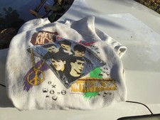 New Kids On The Block Vintage 1990 Concert White Pull Over Sweatshirt Large kid