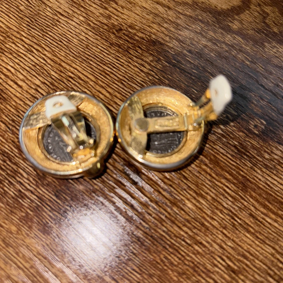 Pendientes griegos Ciner etruscos pedrería oro moneda greco-romana Foto 4 de 4