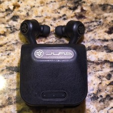 JLab True Wireless Bluetooth In-Ear Earbuds Black with Charging Case