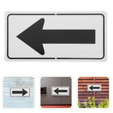 3 Pcs Reflective Arrow Sign Traffic Directional Durable Road Aluminum