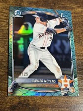 XAVIER NEYENS 2025 Bowman Draft #BDC-2 1st Aqua Reptilian Refractor /125