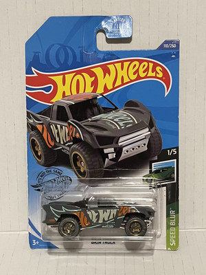 2020 Hot Wheels #110 Speed Blur 1/5 BAJA TRUCK Gray w/Gray Wheel Gold Baja5