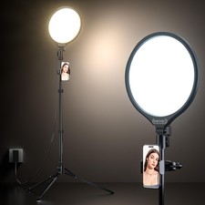 10" LED Light with 62" Tripod Stand, Phone Holder  Remote for iPhone, Video,...