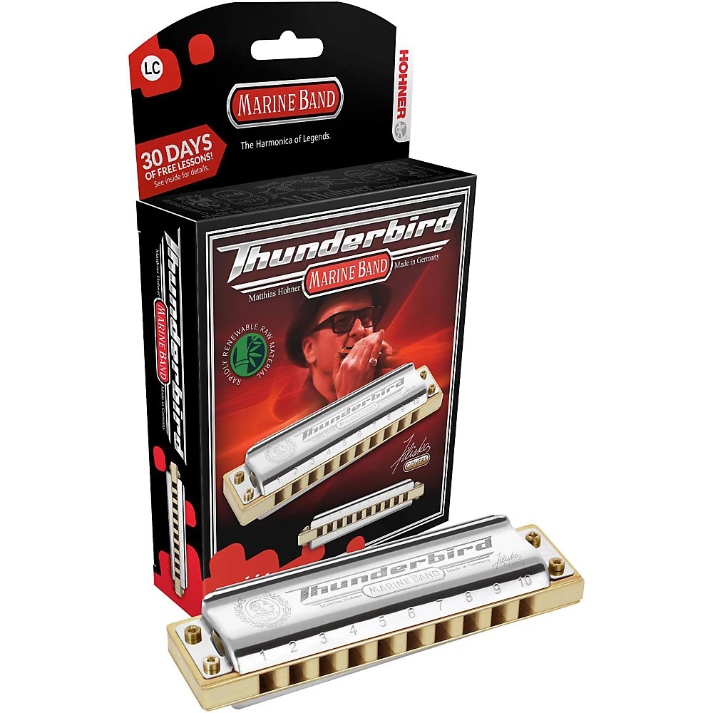 Губная гармоника Hohner M2011 Marine Band Thunderbird с низкой настройкой Low G 26490₽