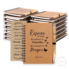 Mothers Day Gifts, 30 Pcs/10 Set Christian Spiral Notebook with Bible Pen and Bo