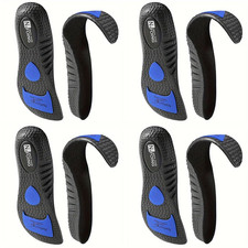 Plantar Fasciitis Relief Shoe Insoles 4-Pair , Arch Support Insoles, Running At