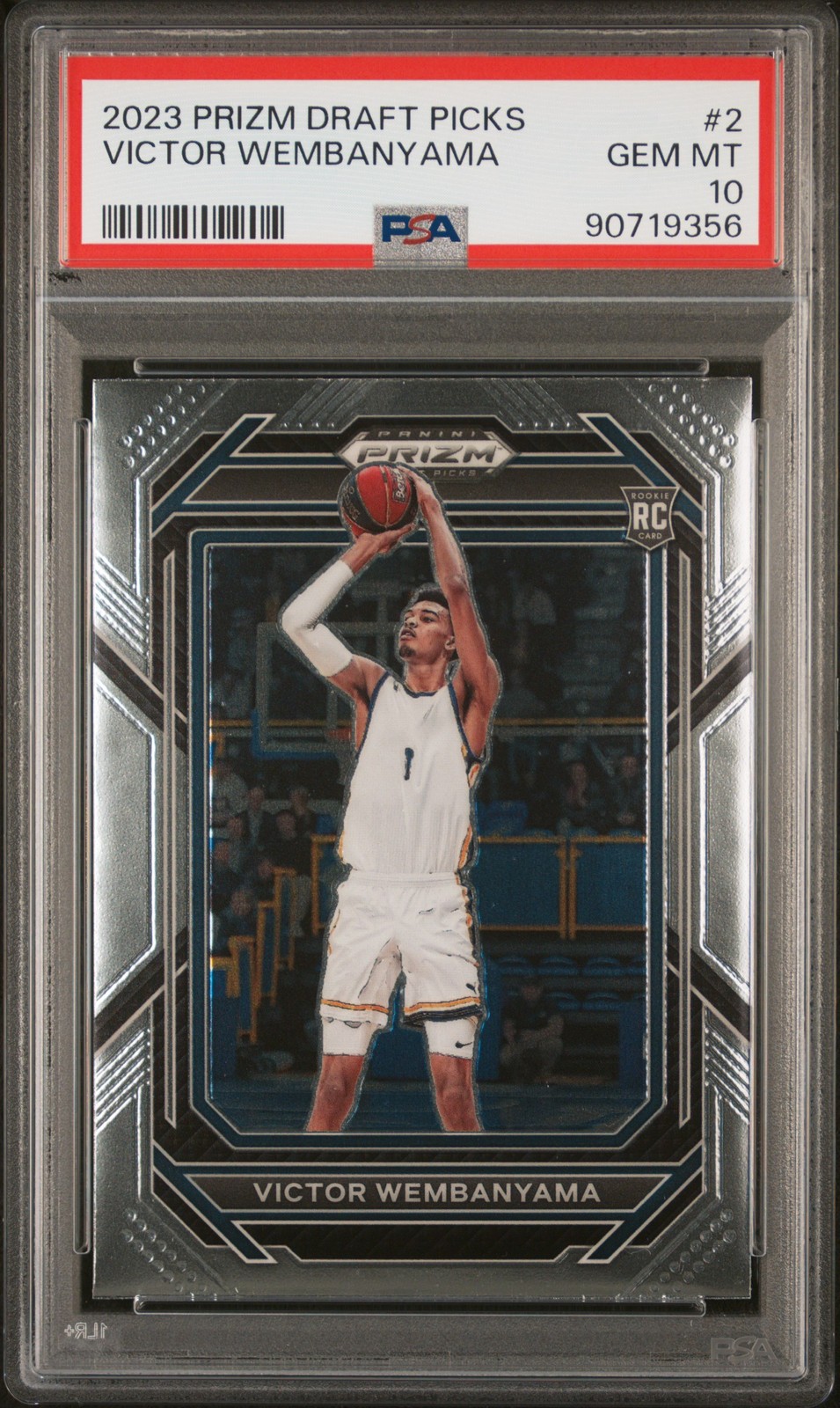 2023 PANINI PRIZM DRAFT PICKS #2 VICTOR WEMBANYAMA PSA 10