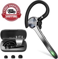 Trucker Wireless Mic Blue Parrot Bluetooth Noise Cancelling Headset Earpiece New