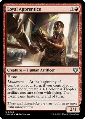 MTG Loyal Apprentice  - Commander Masters #240