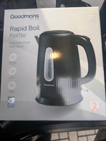 Goodmans Rapid Boil Kettle- Stainless Steel Matt Black