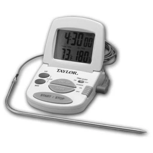 Taylor Classic Digital Oven Thermometer Meat 32 Deg F To 392 Deg F 4ft. (Pack of