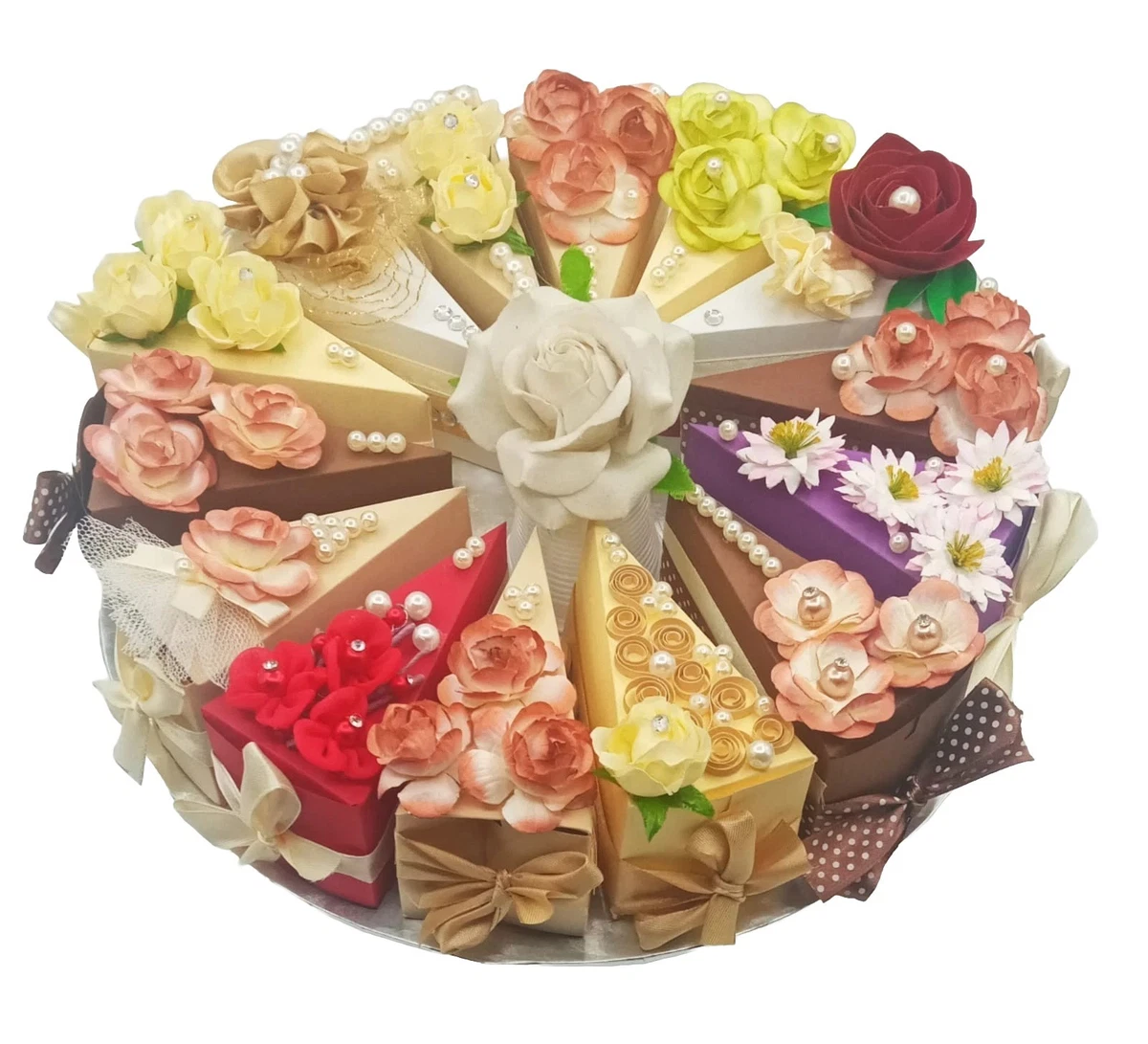 20 bomboniere Cresima confettini e bigliettini Inclusi (Torta 20 fette Cuore cresima