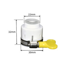 Universal Joint Faucet Garden Adapter 1/2'' Converter with Clamp Kitchen Shower