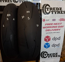 Pirelli Diablo Supercorsa 180/60/17 &120/7/17 Motorcycle Tyres Partworn A8