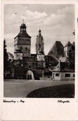 Old postcard AK Weissenburg Ellinger Tor GERMANY (1477633)