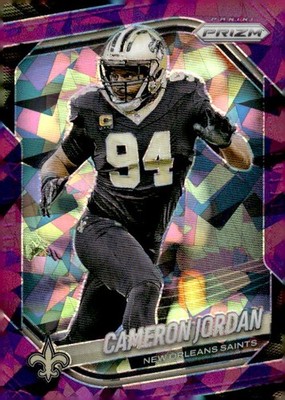 2025 Panini Prizm #199 Cameron Jordan Purple Ice #/225