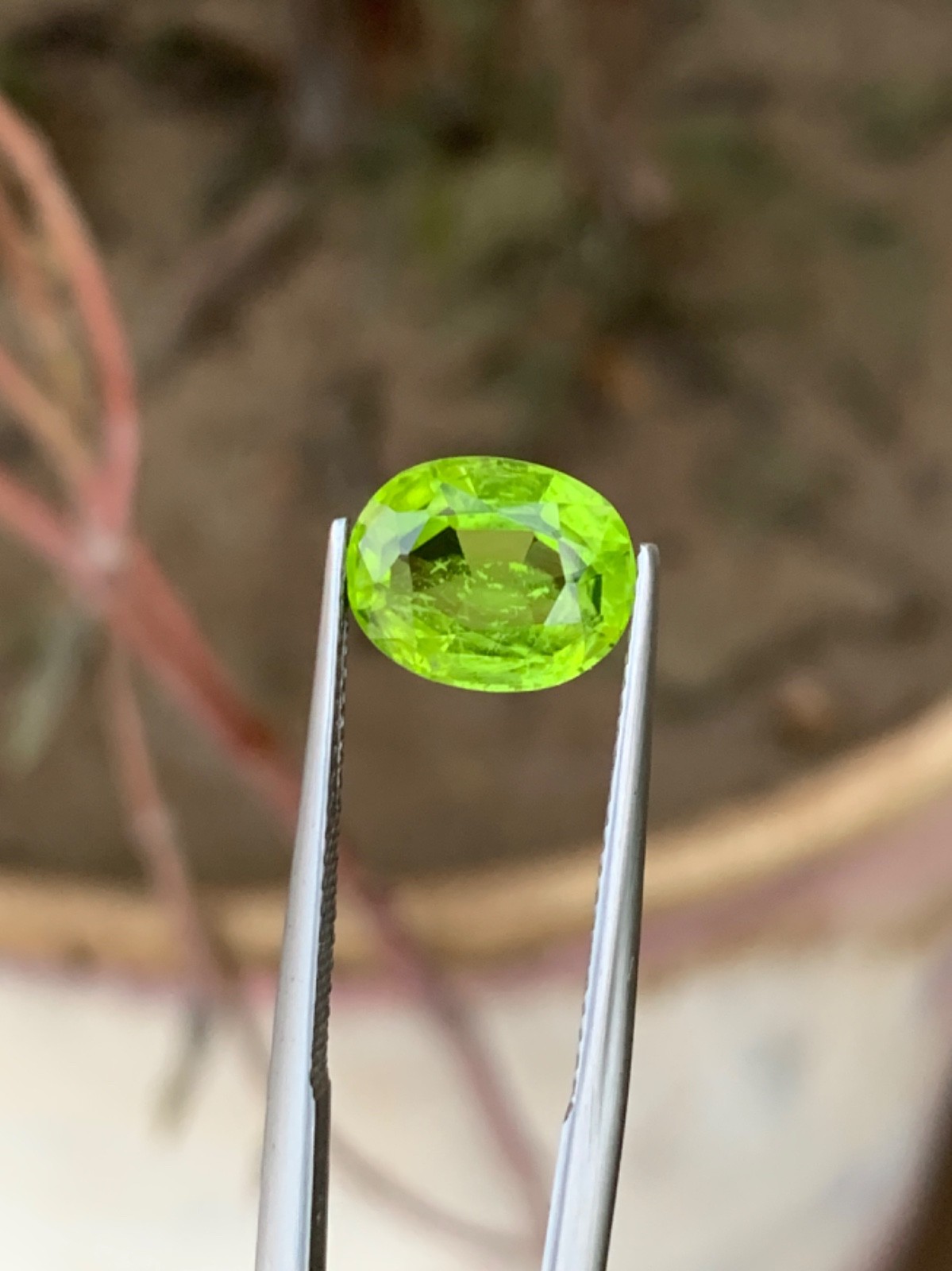 3.61carat natural peridot Gemstone From Pakistan
