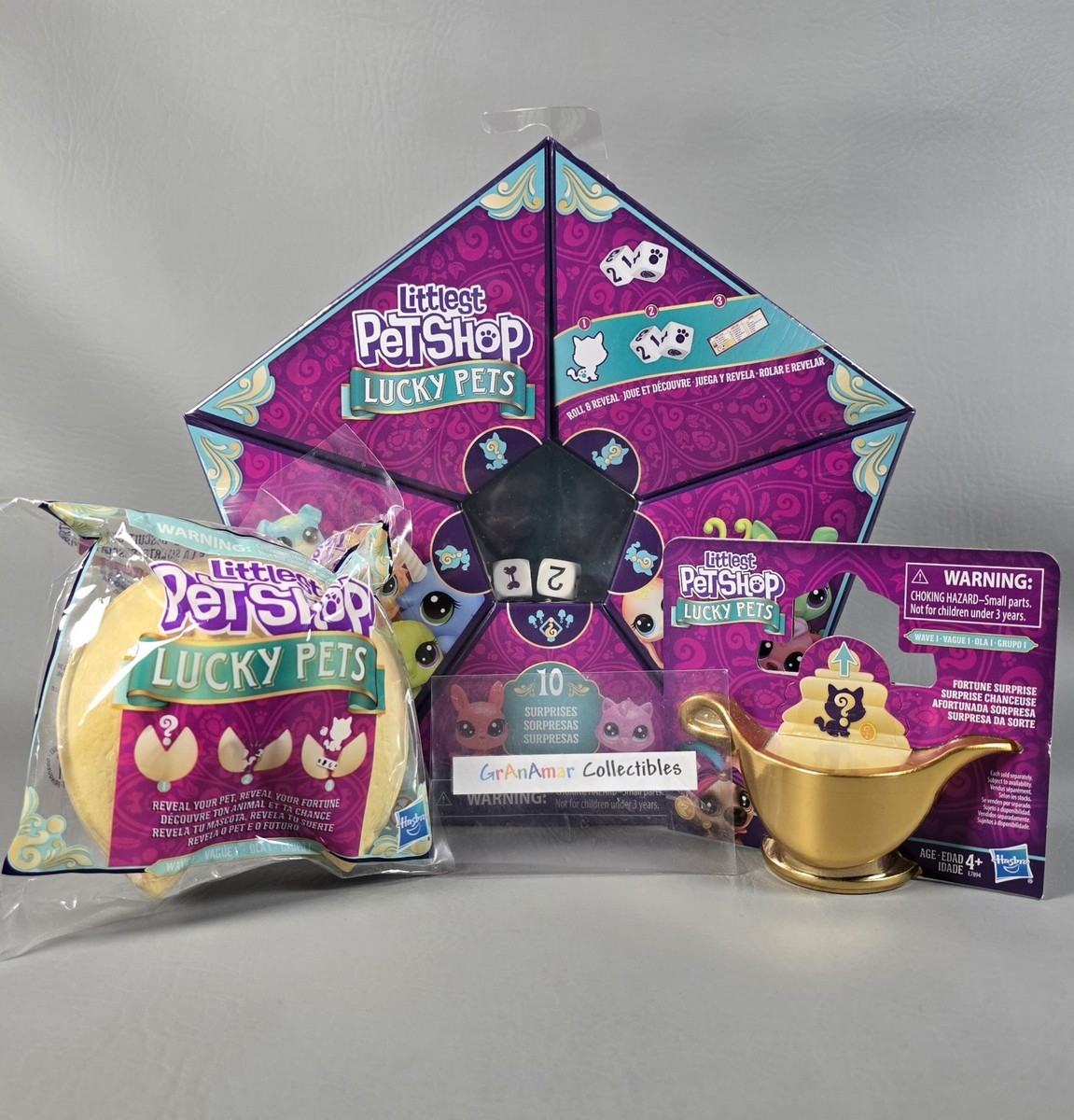 Littlest Pet Shop Lucky Pets LOT Fortune Crew Cookie Surprise