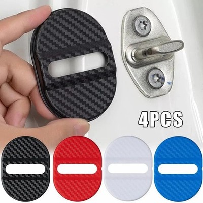 Door lock cover 4 x carbon look | soundproofing, anti-rust, universal de