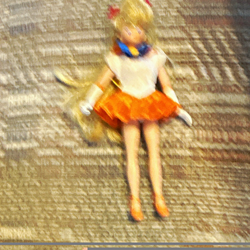 Sailor Moon Sailor Venus 11" Fashion Doll Blonde Long Wavy Hair w/ Outfit