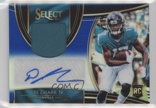 2018 Select Rookie Signature Memorabilia Blue Prizm 72/75 DJ Chark Jr Auto et6