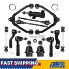 13x Front Upper Control Arm Ball Joints Tie Rod For Chevy Tahoe GMC Yukon Sierra