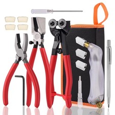 Glass Cutter, Glass Cutting Tool with Tile Nippers for Stained Glass Tiles Mo...