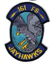 PATCH USAF 161ST FIGHTER SQ KANSAS AIR GUARD ANG-11