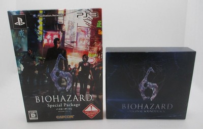 PS3 BIOHAZARD 6 Special Package & ORIGINAL SOUNDTRACK CD Japan Resident Evil