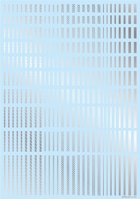 HIQ-LINED02-SIL HiQ Parts Line Decal 2 Silver (1pc)