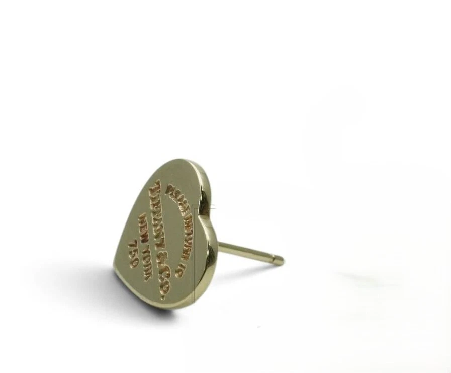 Tiffany & Co. Return to Heart Gelbgold Ohrring 750 K18 Single 10 mm Damen