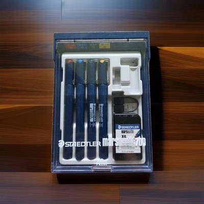 Vintage Staedtler Marsmatic 700 Technical Drawing Pen Set /S4~Incomplete Set