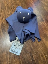 Kate Quinn bear mini swaddle  shadow blues  organic cotton nwt