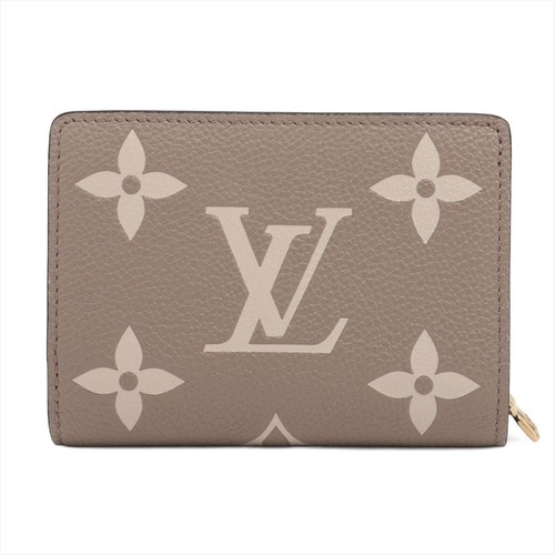 LOUIS VUITTON Portefeuille Claire Bicolor Monogram Empreinte Compact Wallet TU