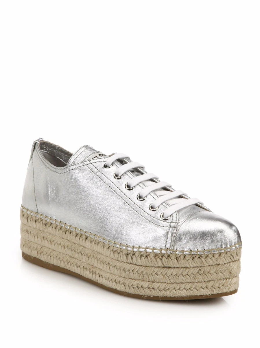 Miu Miu Silver Athletic Shoes for Women for sale | eBay