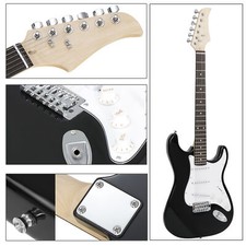 39 Inch Electric Guitar with Amp Case and Accessories Pack Beginner Full Size