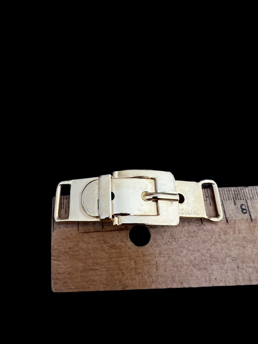 Boucle De Ceinture Céline Vintage - En Métal Doré, Style Français Chic, Pour Ceinture De 20 Mm, Occasion