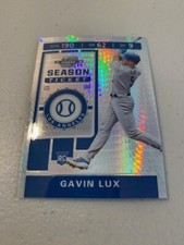 Gavin Lux 2020 Panini Contenders Optic Season Ticket Hyper Prizm 125/299 RC #3