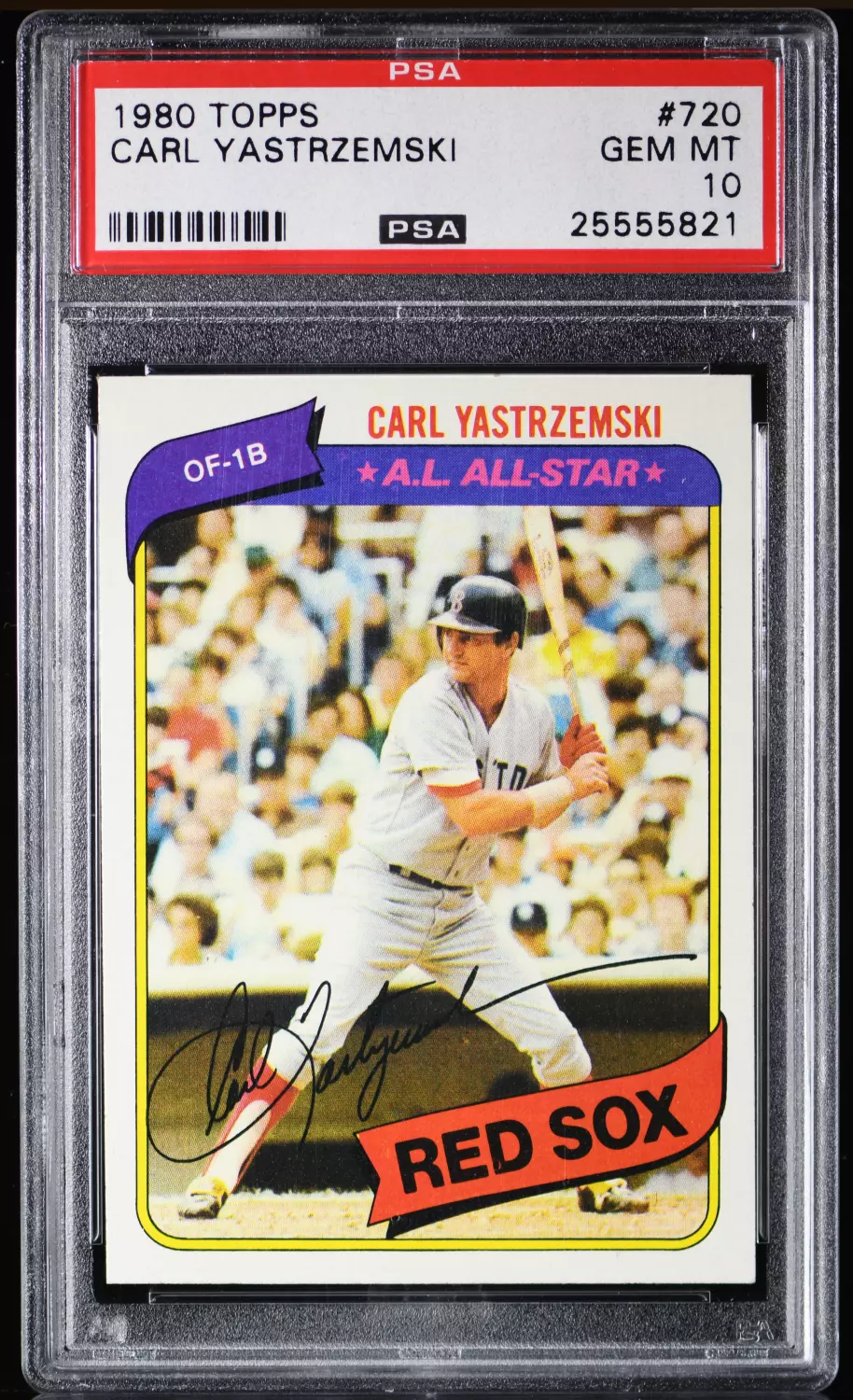 1980 TOPPS BASEBALL #720 ~ CARL YASTRZEMSKI GRADED PSA 10 GEM MINT FREE SHIPPING