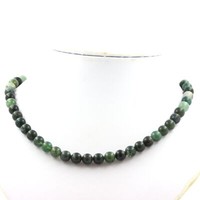 Halskette Perlen Achat Schaum 8 Mm Kette Aus Edelstahl
