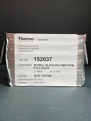 Thermo Microplate 200 ul Black Polystyrene Case of 20 Plates
