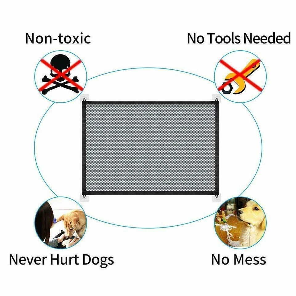 Türschutzgitter Treppengitter Baby Tür Treppenschutzgitter Hundetür Türgitter DE - Bild 4 von 4