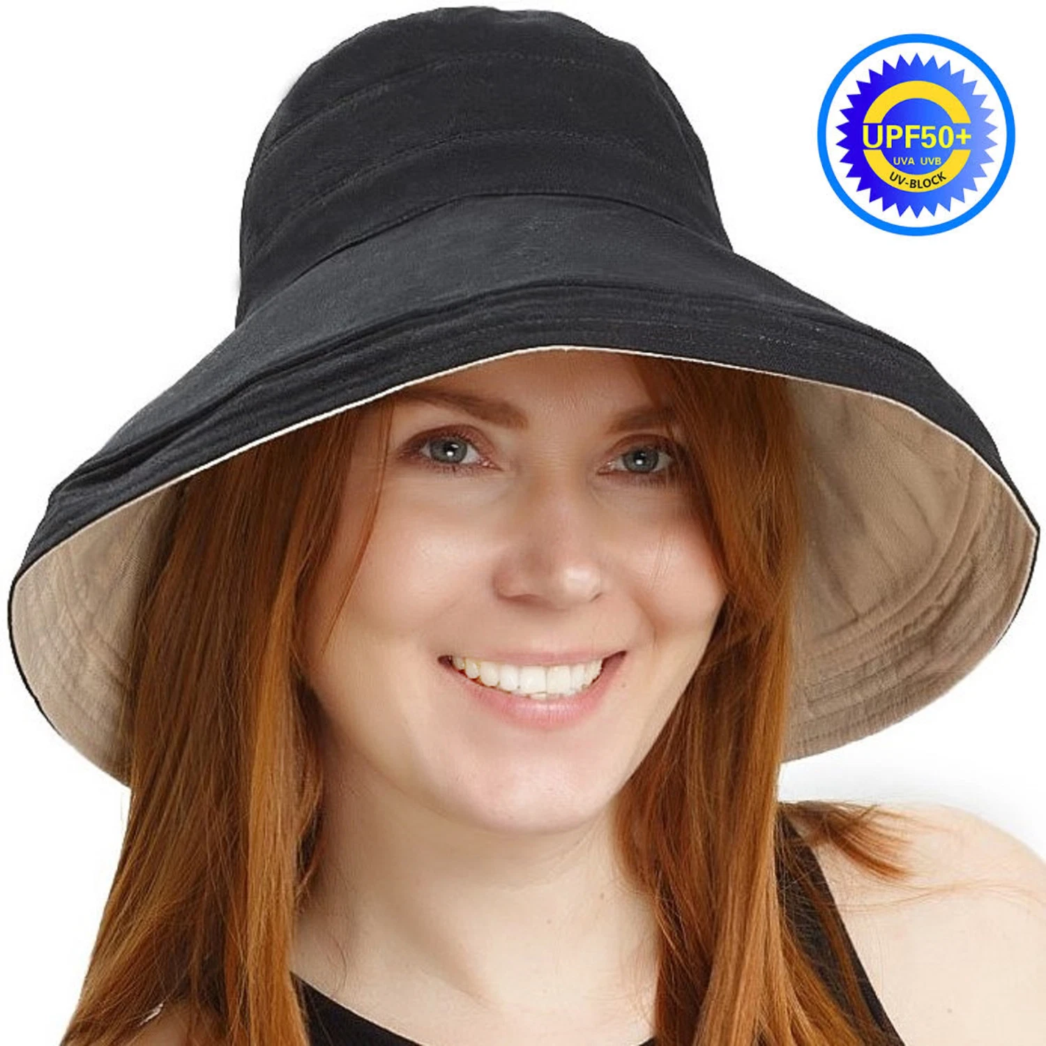 Boonie Bucket Hat Cap 100% Cotton 5 INCH Large Brim Fishing Safari Summer Women